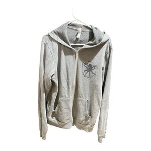 Bella Canvas Ultra Soft Zip up-Hoodie - Unisex Only Gray Zip-Up Sweater